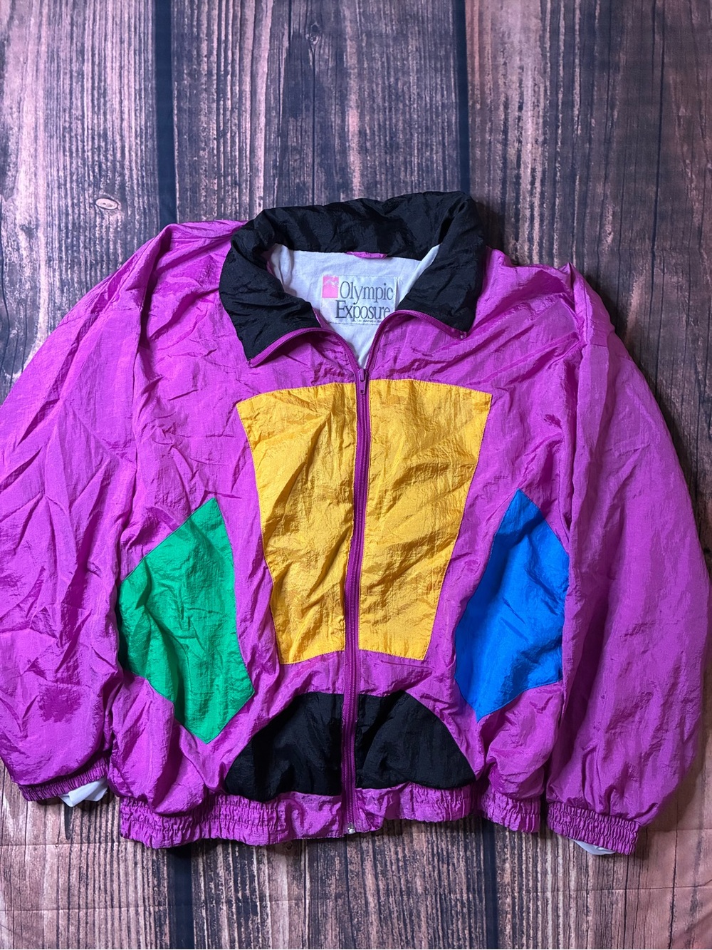 Vintage 80s Olympic Exposure windbreaker